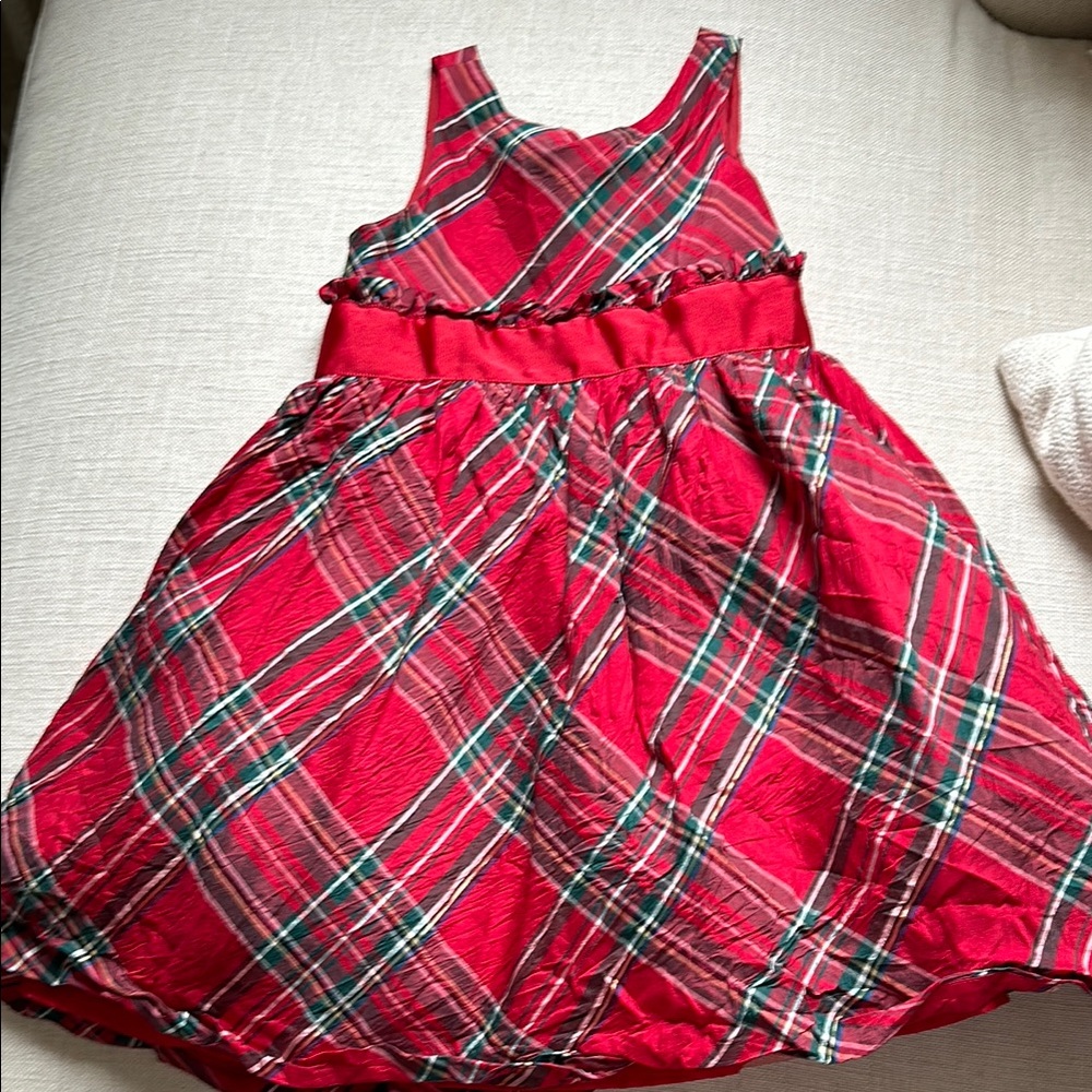 Red Plaid Kids Dress